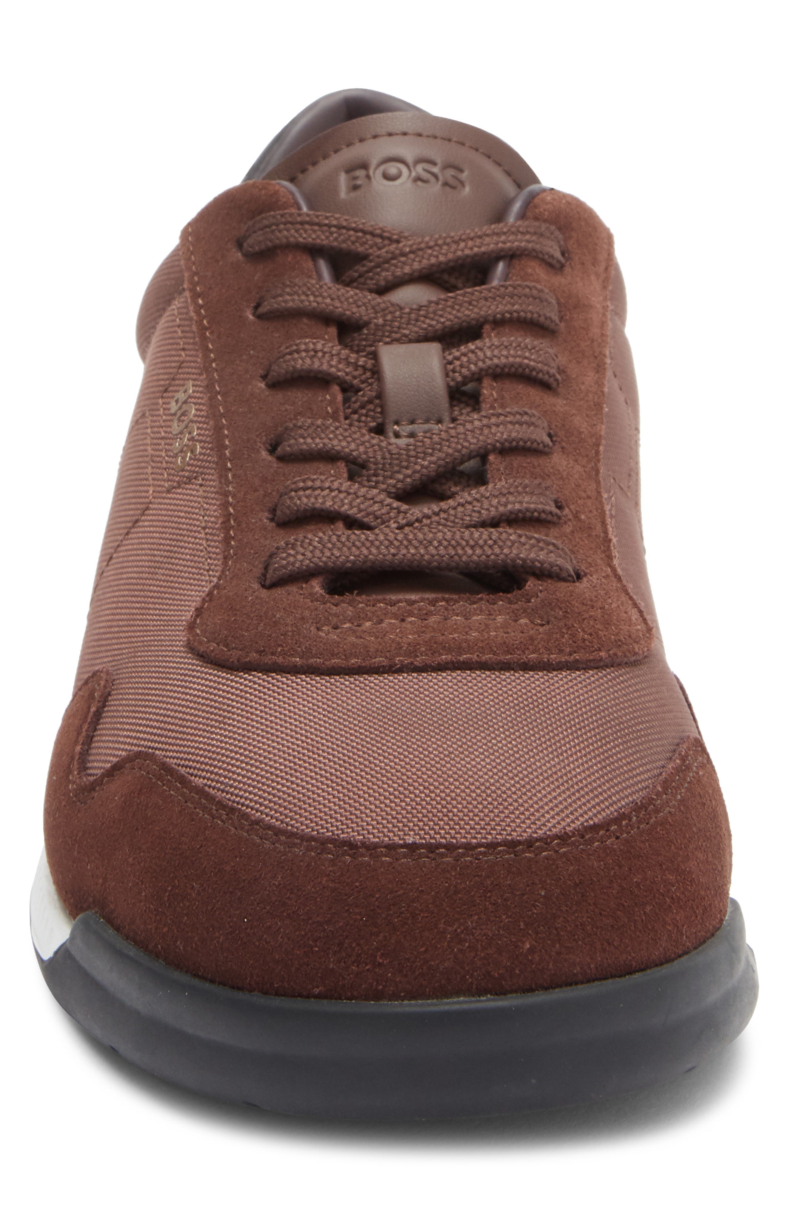 BOSS Titanium Low Top Sneaker, Alternate, color, Dark Red