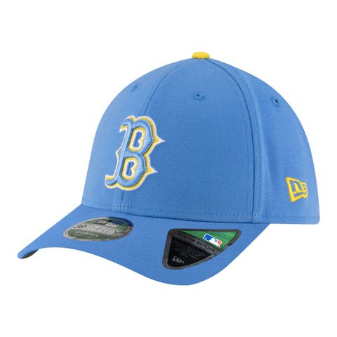 Men's New Era  Light Blue Boston Red Sox Player Replica 39THIRTY M-Crown Flex Hat