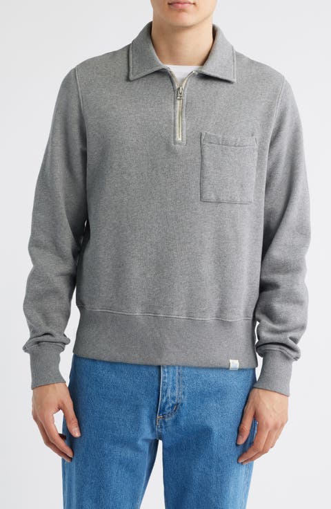 Quarter Zip Organic Cotton Sweatshirt