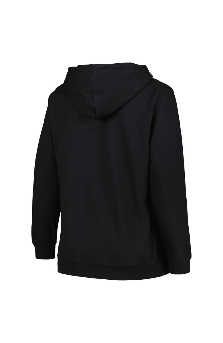 PROFILE Women's Profile Black Vegas Golden Knights Plus Size Arch Over Logo Pullover Hoodie, Alternate, color, Black