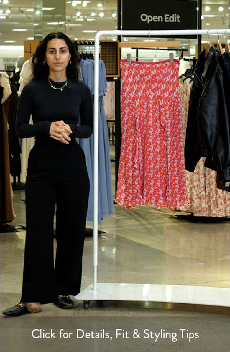 Heavenly Geo Print Midi Skirt, sales video thumbnail