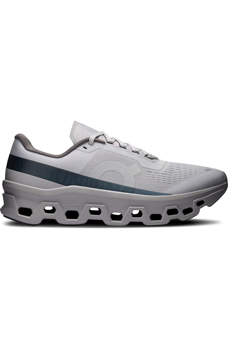 On Cloudmonster 1 Running Shoe, Alternate, color, Glacier/ Alloy