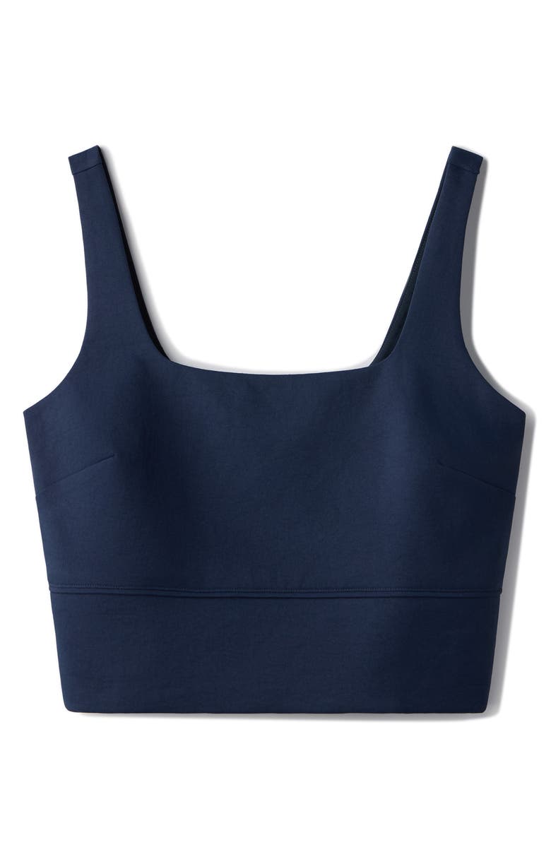 Rhone Horizon Crop Tank, Alternate, color, Navy Blue