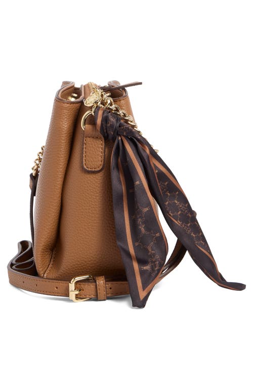 Nanette Lepore Triple Section Crossbody Bag With Scarf