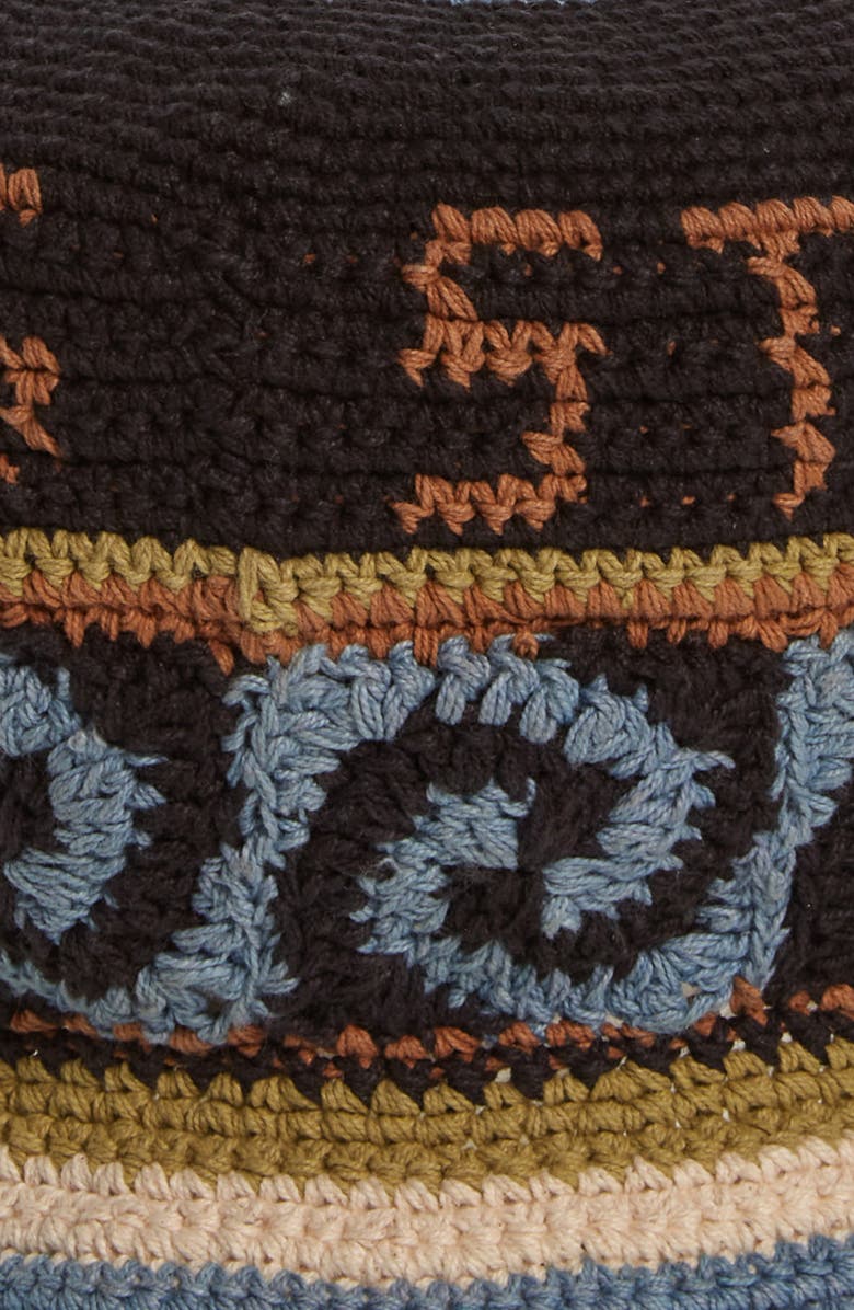 Story mfg. Brew Organic Cotton Crochet Bucket Hat, Alternate, color, 