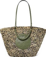 Tory Burch Ella Woven Straw Basket Tote