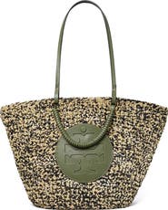 Tory Burch Ella Woven Straw Basket Tote