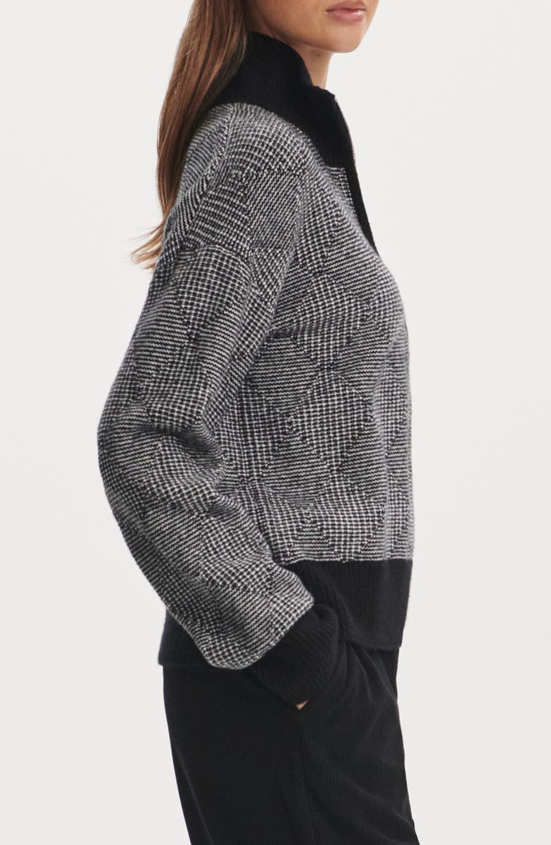 Varley Aldridge Half-Zip Sweater, Alternate, color, Black