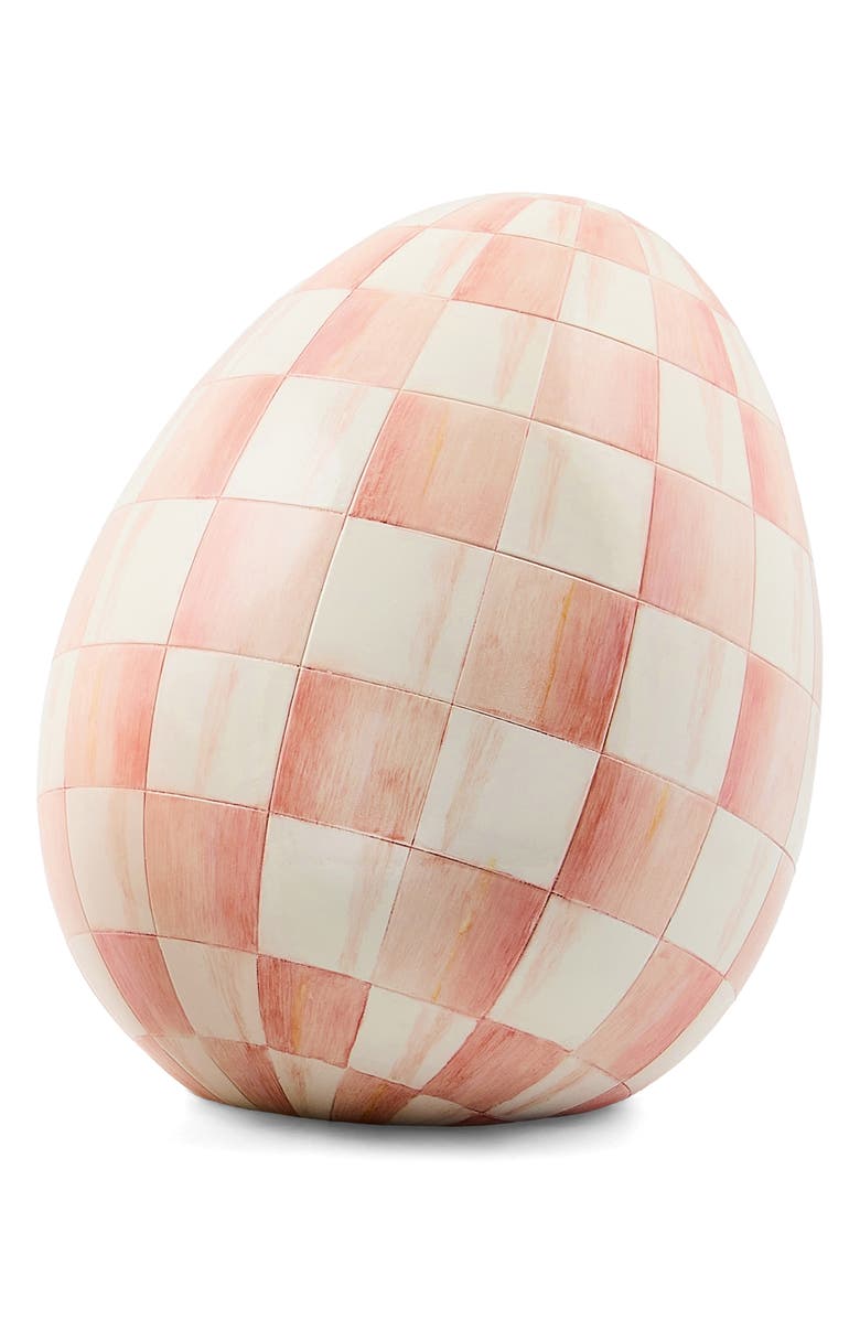 MACKENZIE CHILDS Rosy Check Small Egg, Main, color, Pink