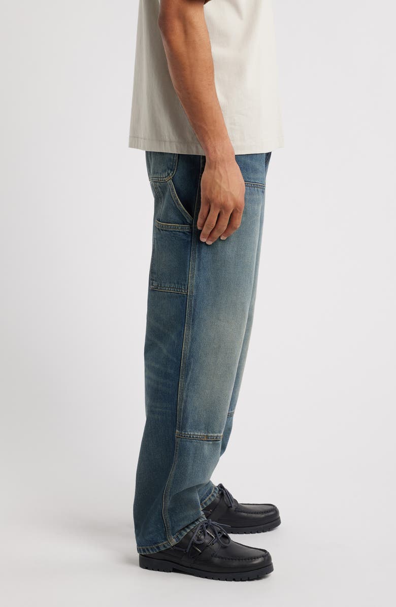 Carhartt Work In Progress Double Knee Work Jeans, Alternate, color, Blue Worn Used Wash