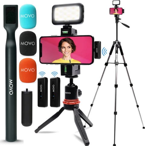 iVlogger Wireless Vlogging Kit with Fullsize Tripod for iPhone