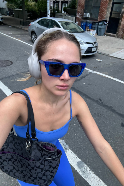 Indy Uptown Square Polarized Sunglasses In Blue