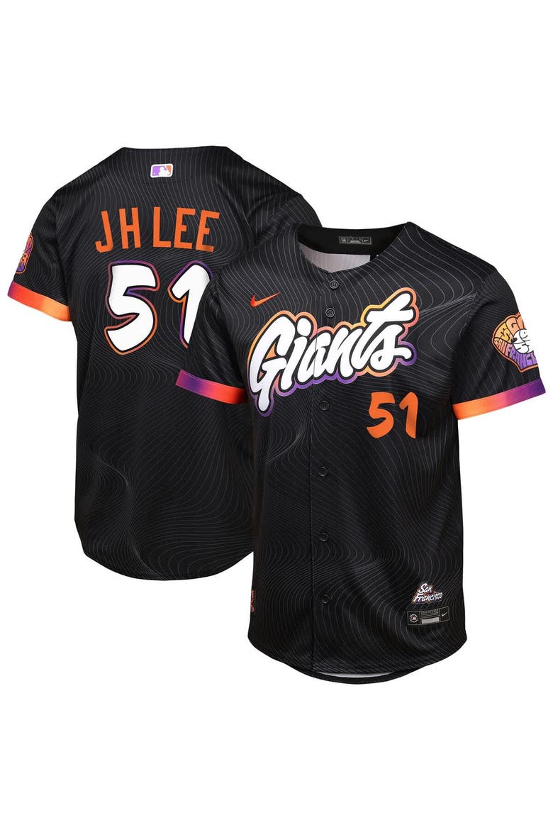 GIANTS ユニホーム Youth Outerstuff Jung Hoo Lee Anthracite San Francisco Giants 2025