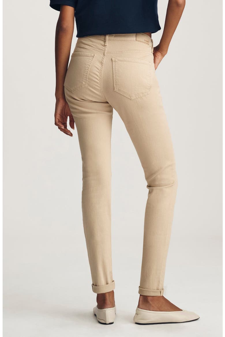 Kathleen Mid Rise Slim Boyfriend Jeans, Alternate, color, CORN SILK FLEX BLUE