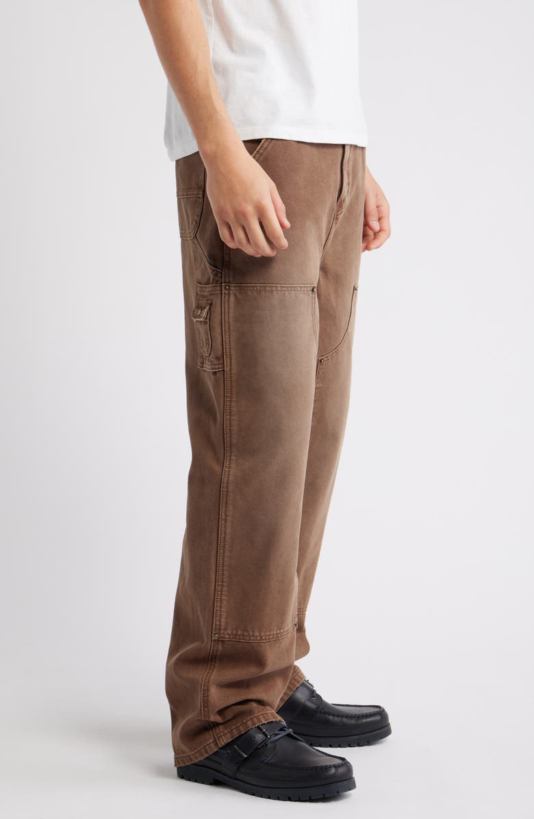 Elwood Industry Cotton Canvas Carpenter Pants, Alternate, color, Brown
