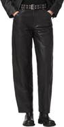 AllSaints Manta Wide Leg Leather Trousers