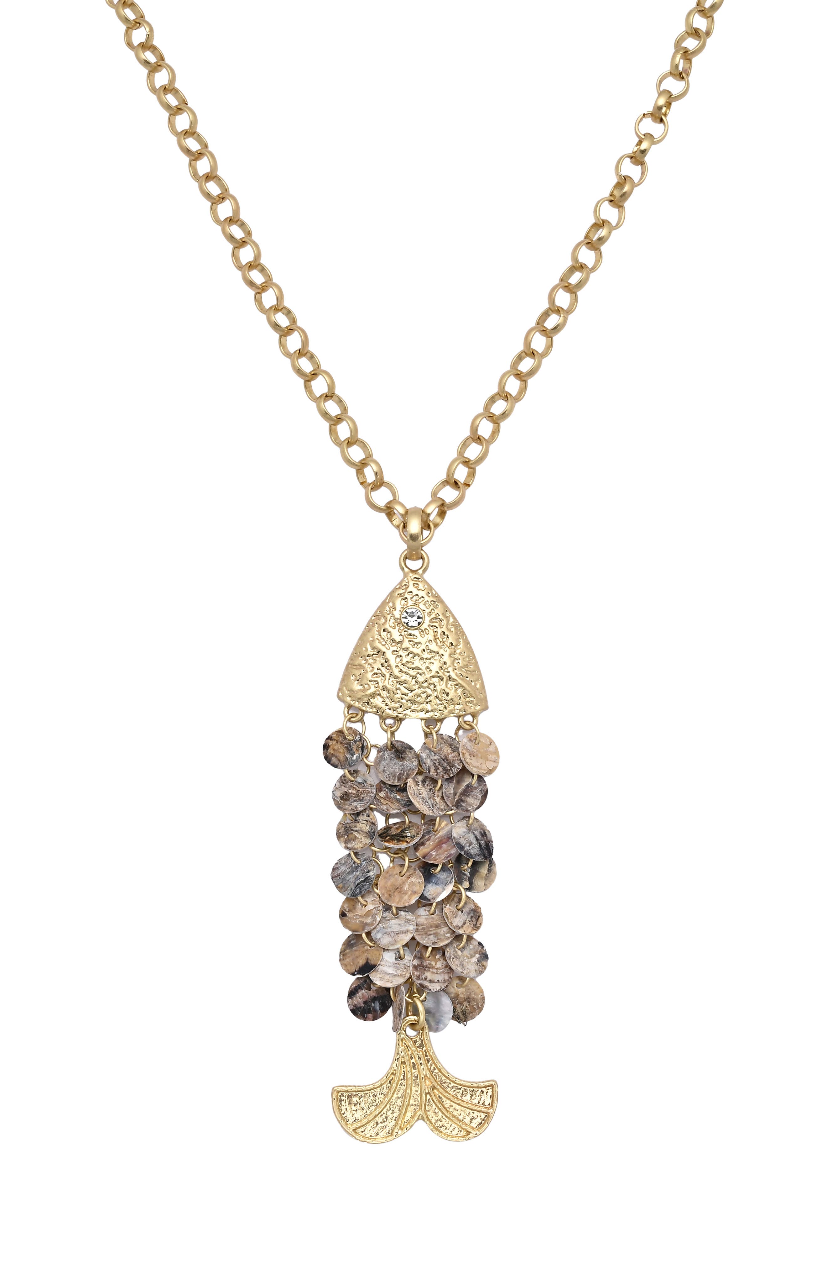 Nimba Fish Pendant Necklace