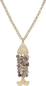 EYE CANDY LOS ANGELES Nimba Fish Pendant Necklace