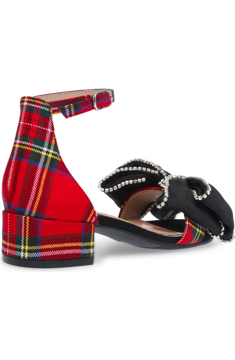 Betsey Johnson Kids' Zayle Rhinestone Plaid Sandal, Alternate, color,