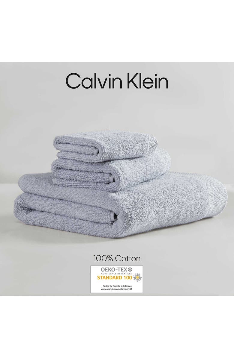 Calvin Klein Entwine 2-Piece Bath Sheet Set, Alternate, color, Grey Mist Blue