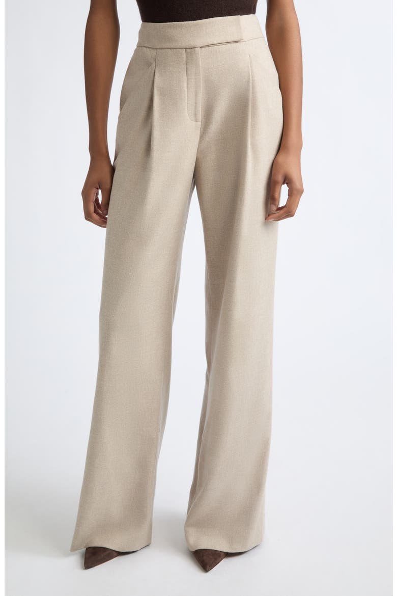 Holt High Waist Wide Leg Pants, Main, color, OATMEAL MELANGE
