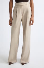 Veronica Beard Holt High Waist Wide Leg Pants