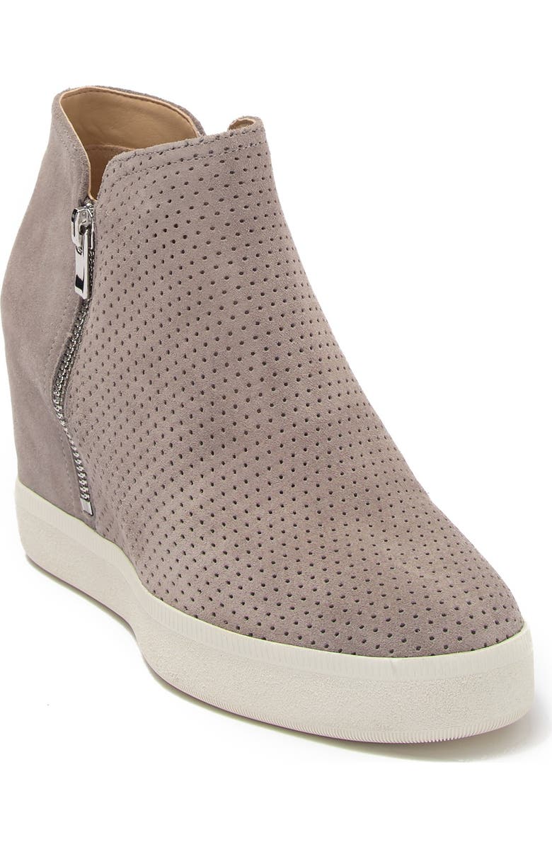 Via Spiga Savine Wedge Suede Sneaker, Alternate, color,