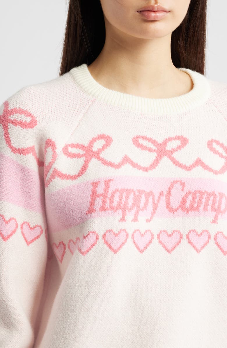 HAPPY CAMP3R Sweet Bow Blair Sweater, Alternate, color, Cream