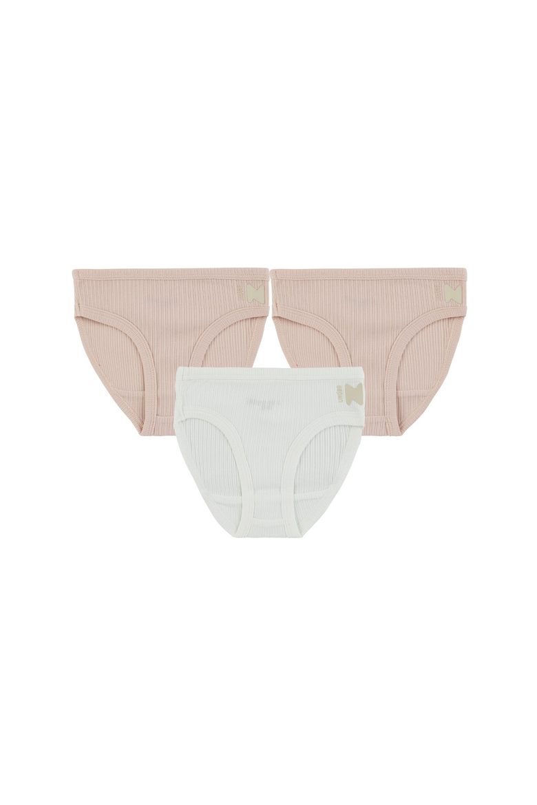 Ribbed Panties, Main, color, Mauve / White