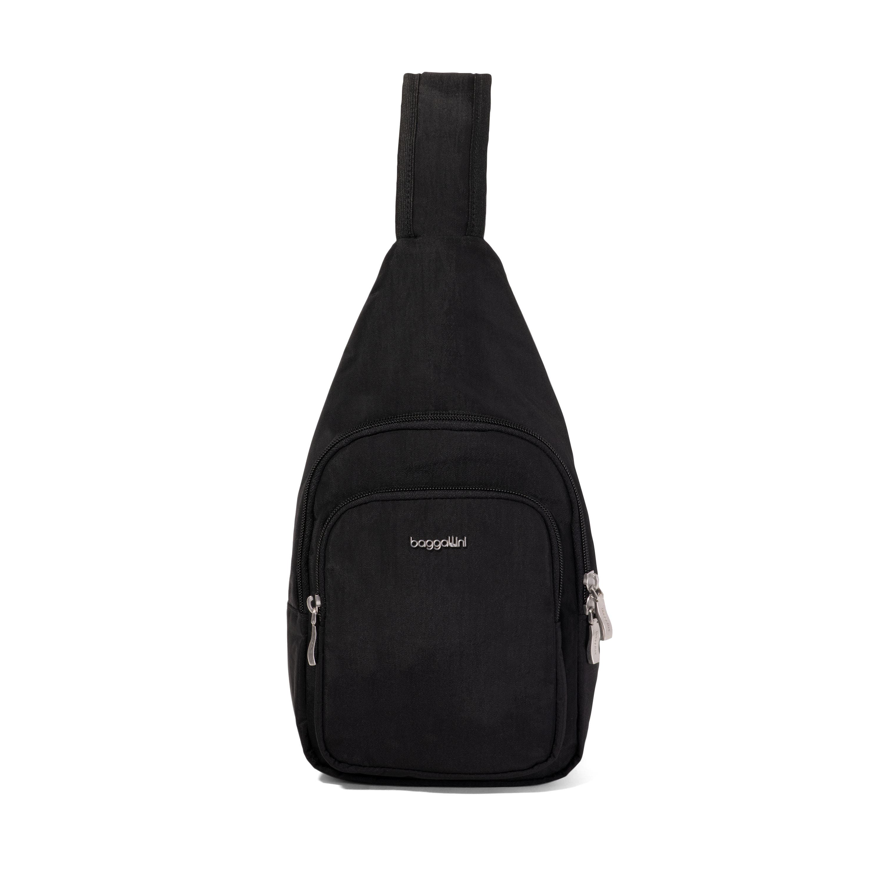 BAGGALLINI Modern Sling Bag EMF Blocking Pouch, Main, color, Black