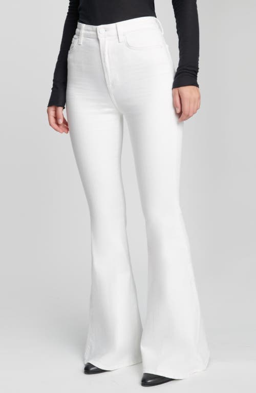 7 For All Mankind Mega Flare Pants In Clean White