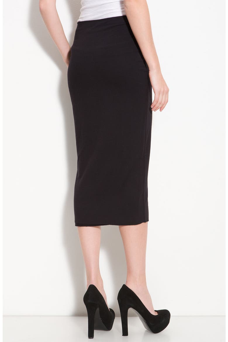 Knit Midi Skirt, Main, color, BLACK