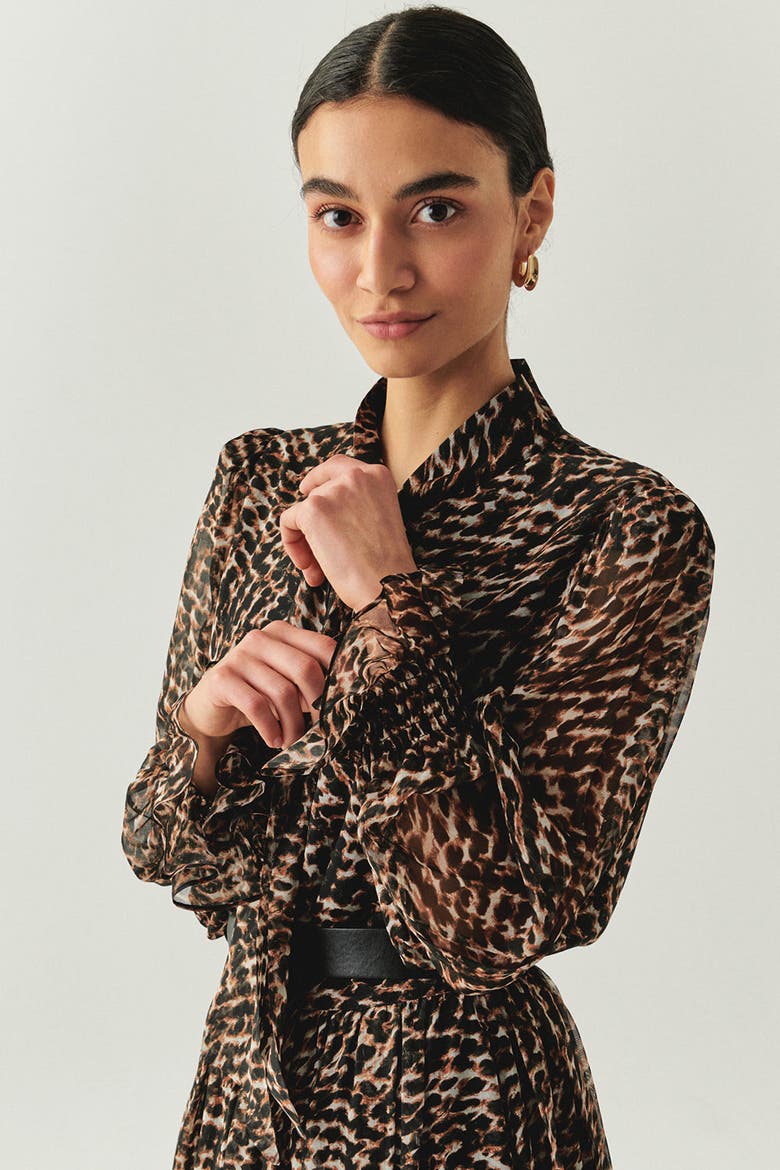 Kara Chiffon Blouse, Alternate, color, MULTI COLOR