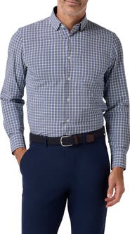 Mizzen+Main Leeward Trim Fit Plaid Performance Button-Up Shirt