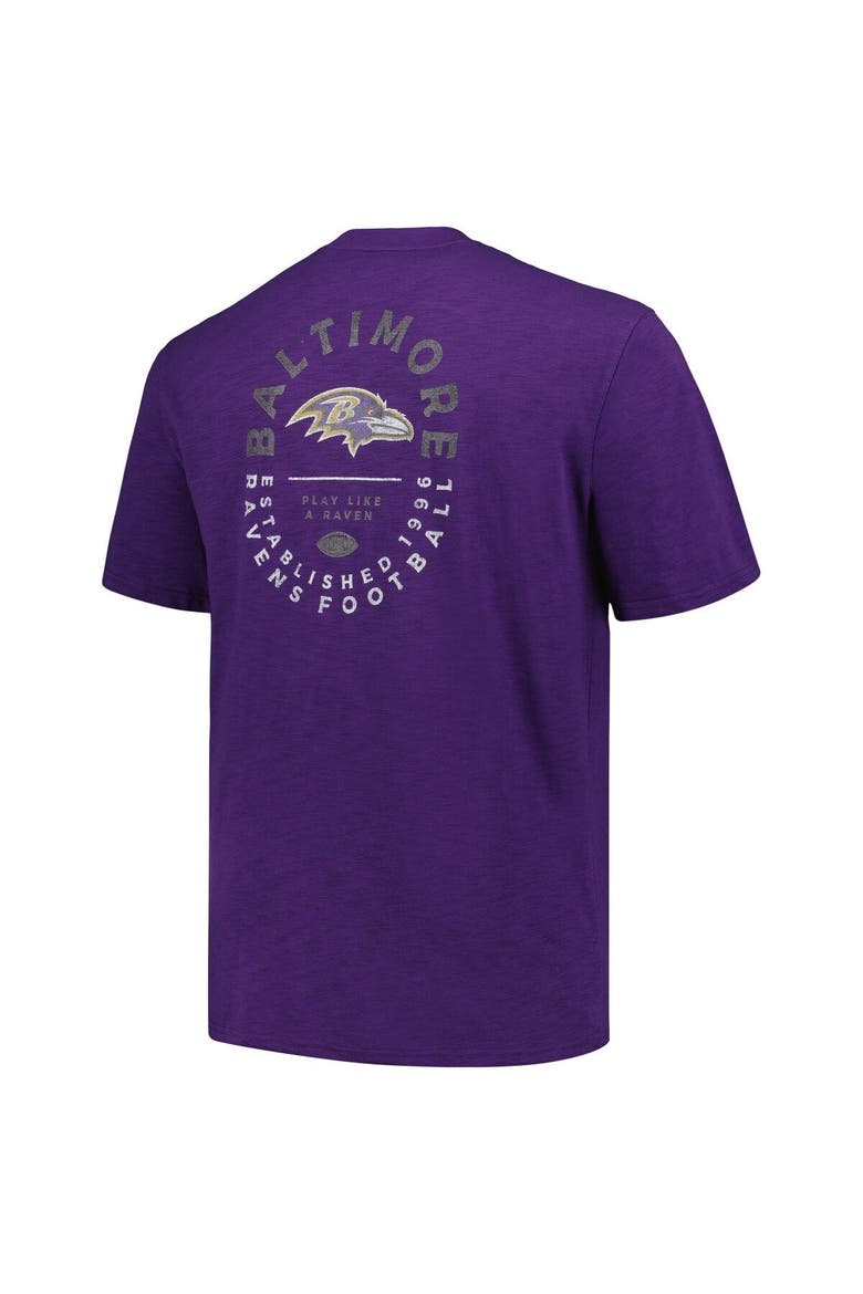 Men's Profile Purple Baltimore Ravens Big & Tall Two-Hit Throwback T-Shirt, Alternate, color, Purple