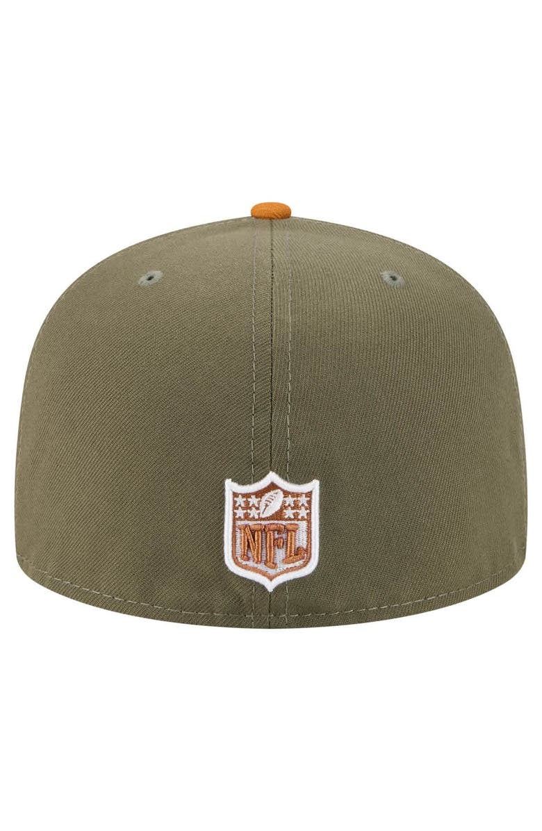 New Era Men's New Era  Olive/Brown San Francisco 49ers Color Pack A-Frame 59FIFTY Fitted Hat, Alternate, color, 