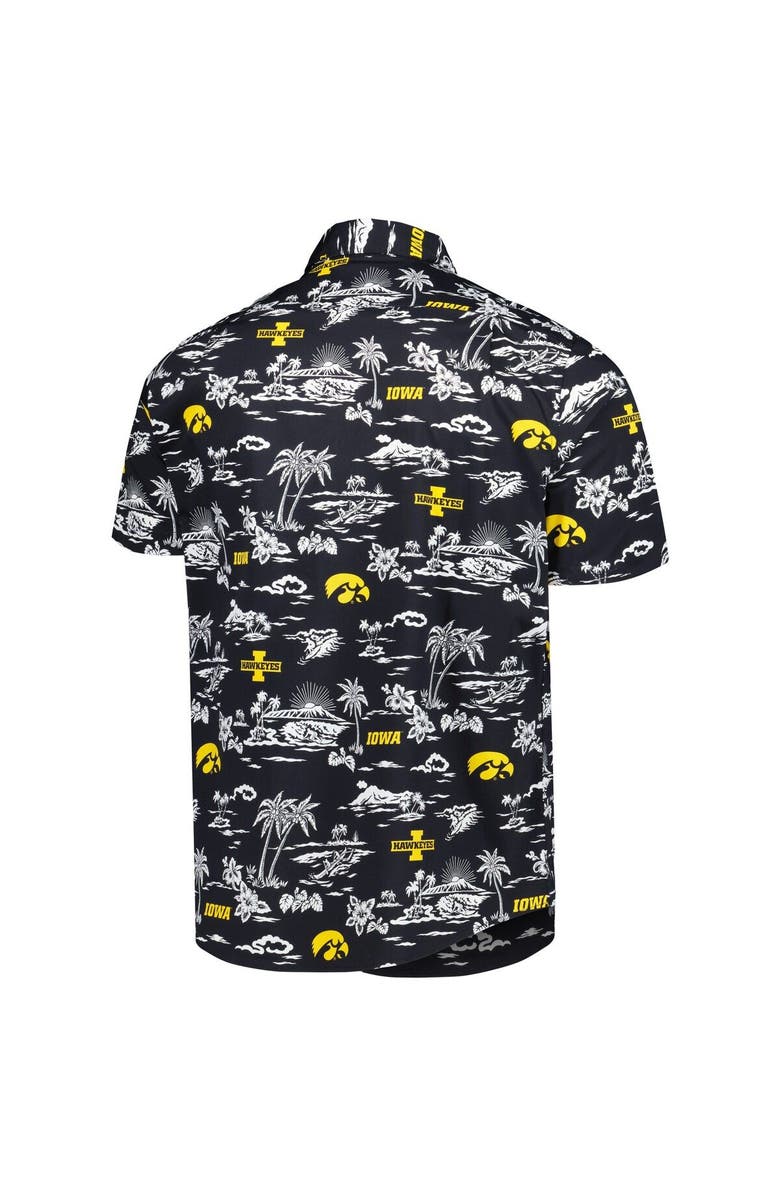 Reyn Spooner Men's Reyn Spooner Black Iowa Hawkeyes Performance Button-Down Shirt, Alternate, color, 