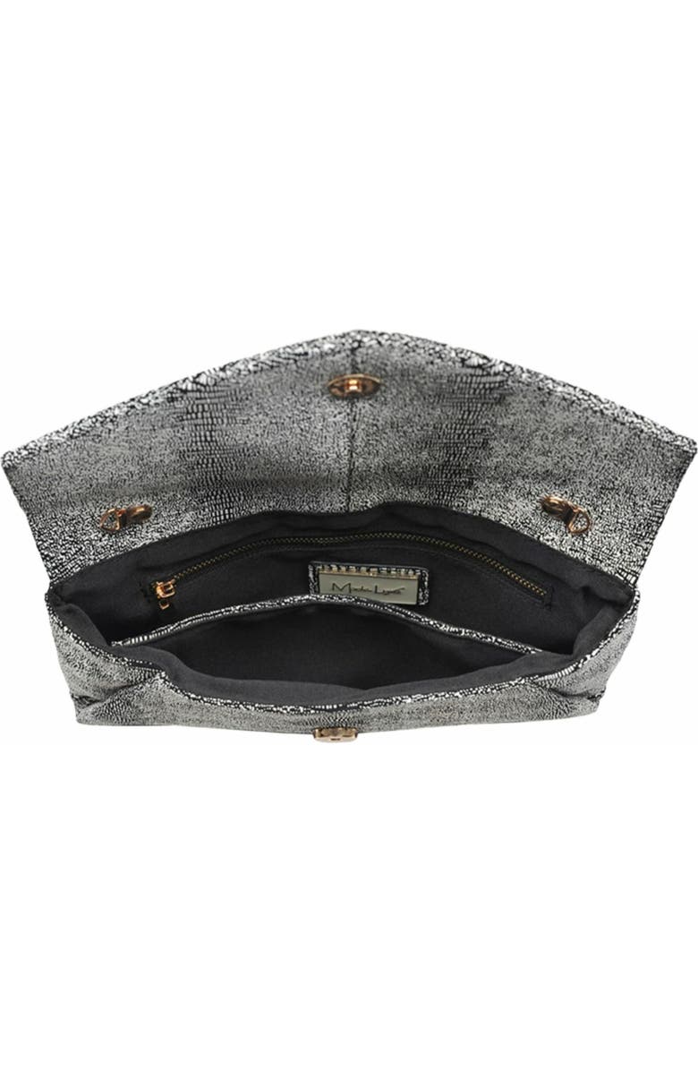 MODA LUXE Cara Clutch, Alternate, color, Black White