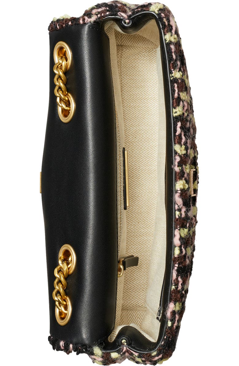 Tory Burch Small Kira Tweed Wool Blend Convertible Shoulder Bag, Alternate, color,