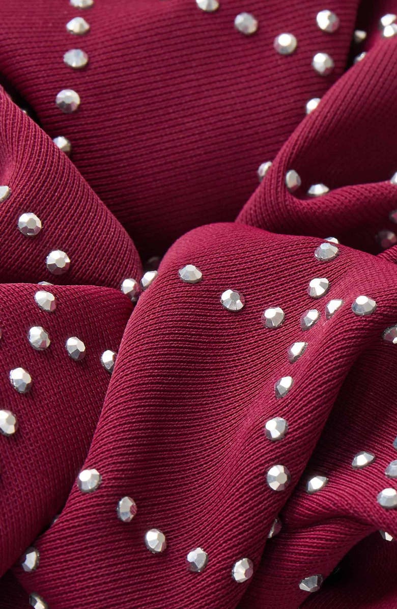 SANDRO Rhinestone scrunchie, Alternate, color, 