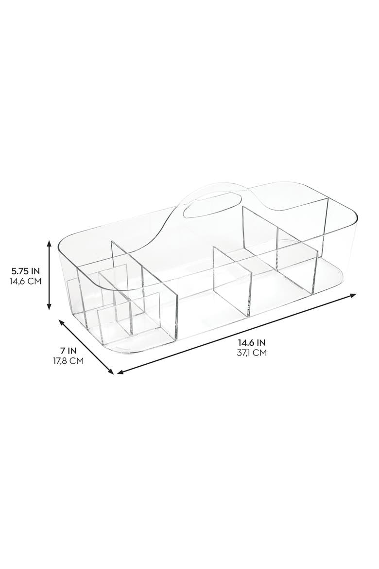Plastic Cosmetic Organizer Tote, Alternate, color, Clear