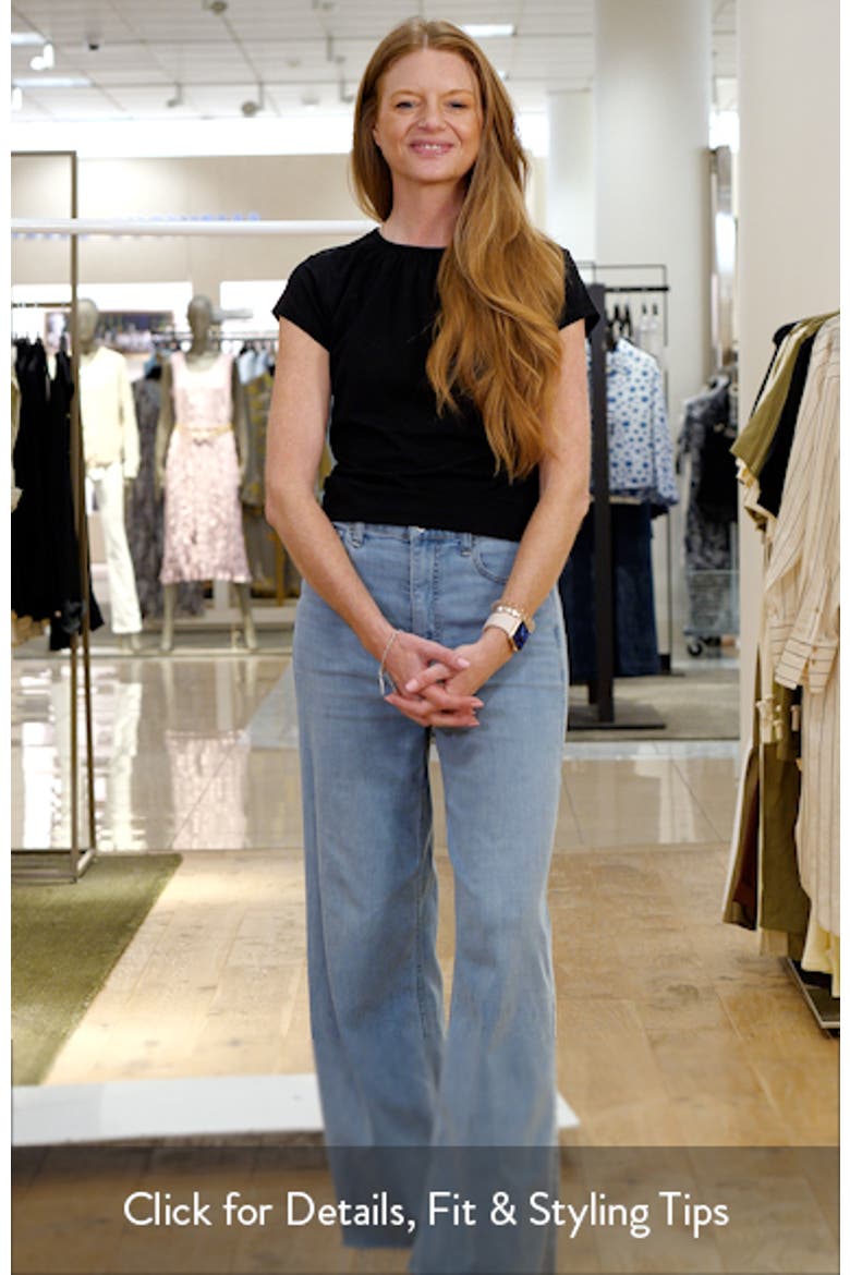 Gathered Cotton Blend T-Shirt video