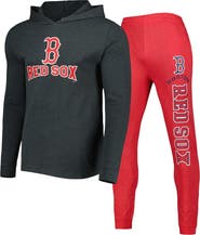 CONCEPTS SPORT Men's Concepts Sport Heather Red/Heather Charcoal Boston Red Sox Meter Pullover Hoodie & Joggers Set