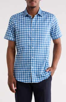 Robert Graham Arbor Short Sleeve Cotton Button-Up Shirt