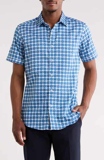 Arbor Short Sleeve Cotton Button-Up Shirt