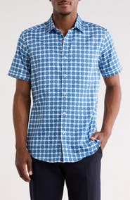 Robert Graham Arbor Short Sleeve Cotton Button-Up Shirt