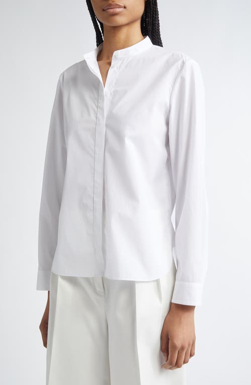 Partow Arden Cotton Poplin Button-up Shirt In White