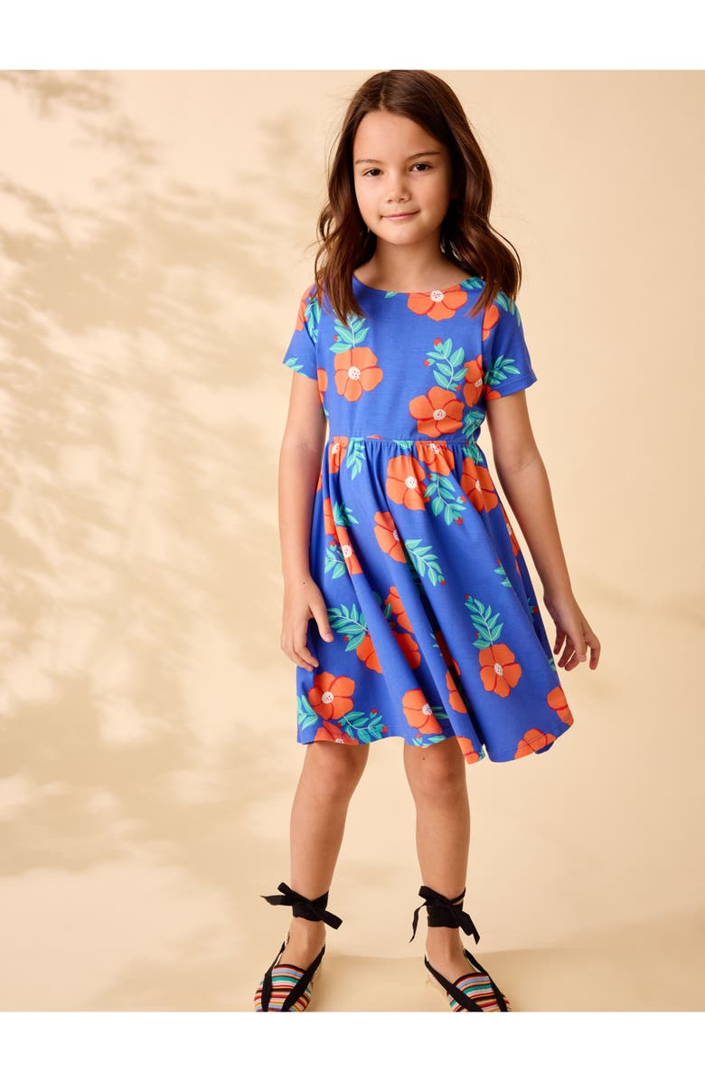 Tea Collection Twist Back Ballet Dress, Alternate, color, Rock Rose