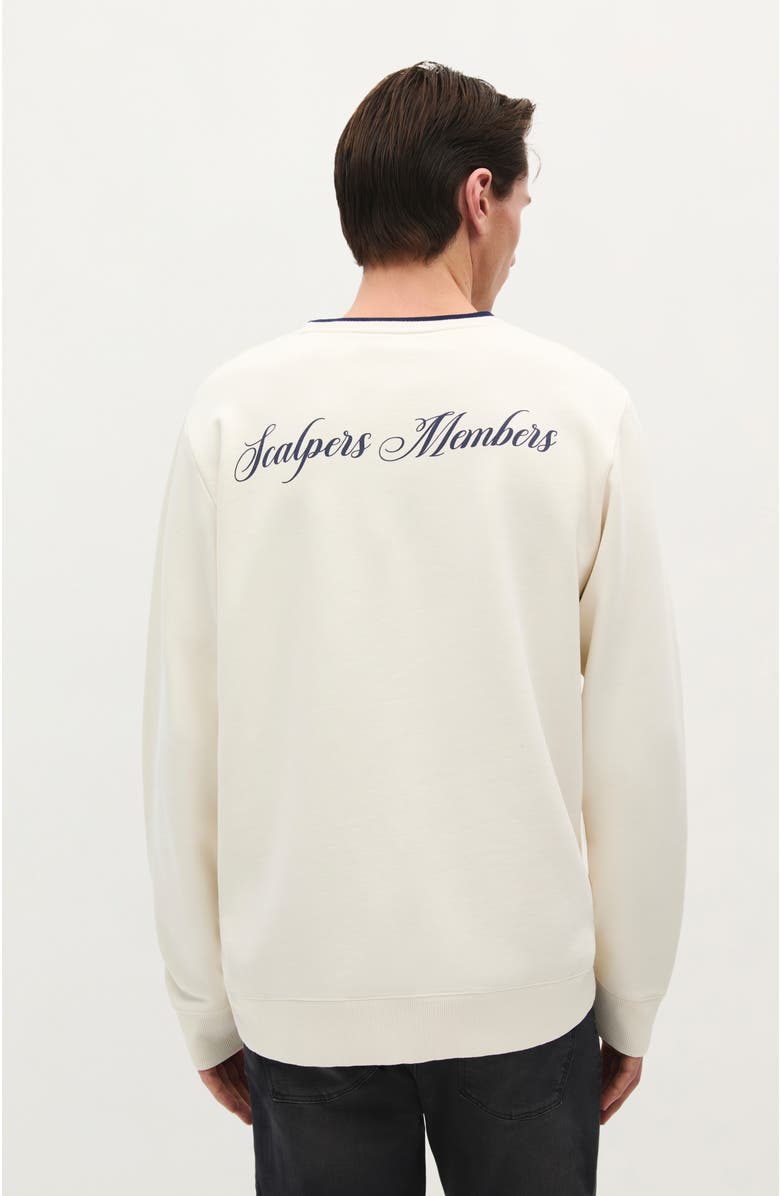 Scalpers Member Sweater, Alternate, color, Cream