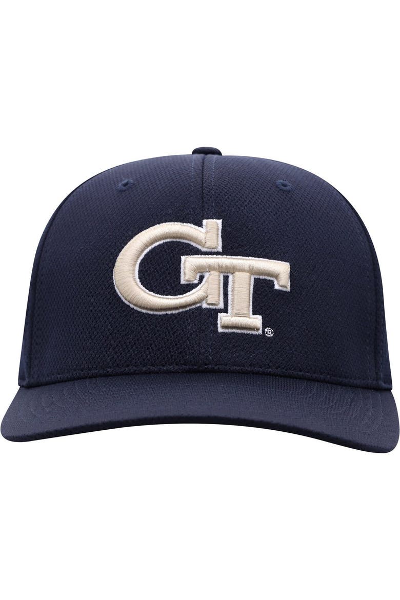 Men's Top of the World Navy Georgia Tech Yellow Jackets Reflex Logo Flex Hat, Alternate, color, Navy